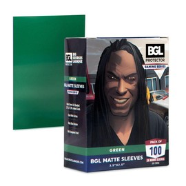 Big Georges Laraque BGL-Matte-Green BGL Matte Sleeves Protector Gaming Series for Magic & Game Card Collectors 120 Per Pack 1-Pack (120 Total)
