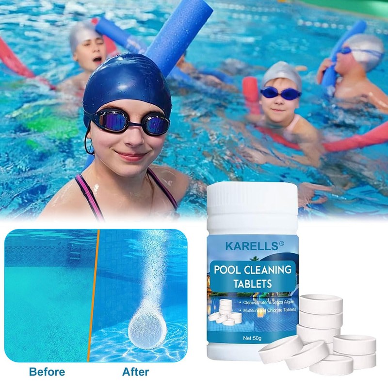 Chlorine Tablets for Swimming Pool and Spas,50g
