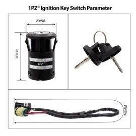 1PZ H4T-K01 Ignition Key Switch Replacement for Honda ATV TRX420 Rancher 420 2007 2008 2009 2010 2011 2012 2013 2014 2015 2016 2017 2018 2019 2020 2021