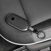KUNGKIC Aluminum Alloy Leather Protector Smart Key Case Keychain for