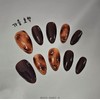 [M;H #] Autumn Pumpkin Handmade Nail Tips - Enter Lake