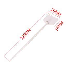 Waterproof Shipping Tags, Self Locking Nylon Writable Marker Ties Luggage Identification Tags, Plastic Straps Label Mark Tag, Seal Tags Zip Tie for Labeling 100pcs (White)