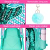 AGSDON 3PCS Kids Backpacks for Girls, 16" Little Kid Mermaid