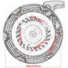 JMCHstore Pull Start Recoil Starter Assembly for Predator 212 Coleman