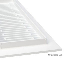 Reggio Register Royal Floor Register 4X10. Oil Rubbed Bronze Steel Vent Covers for Home Floors, Walls, and Ceilings. Features an Underside Lip; with Mounting Holes. Made in The USA | RYL16-612-SRBH