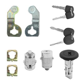 Saihisday 88937321 gnition Lock Cylinder and 4Keys Replacement For Silverado Suburban Tahoe GMC Sierra 2001-2007 15298924