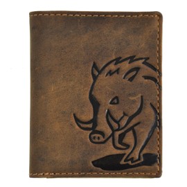 Jockey Club Genuine Leather Wallet with RFID Protection Natural Hunter Leather Suede, brown, coin purse
