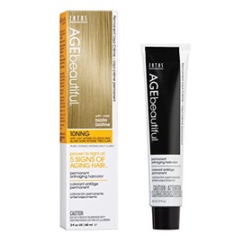 AGEbeautiful Permanent Liqui Creme Hair Color Dye | 100% Gray Coverage | Anti-Aging | Biotin for Thicker, Fuller Hair | Professional Salon Coloring | 