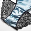 SilRiver Bragas de satén de seda para mujer, ropa interior