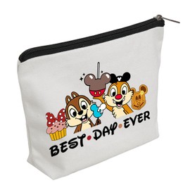 WZJHCL Chip Makeup Pouch Bag Dale Cosmetic Kit Bag Chip n Dale Snacks Storage Pouch Bag Double Trouble Gift (Chip Best Day Ever)