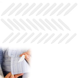 Shirt Collar Stiffeners, 30 pcs Plastic Shirt Collar Stays White Smooth 3 Size Collar Stiffeners Stiffener Fabric Stiffener White Collar Extender for Home Use Organizing Travel Mens Dress Shirt