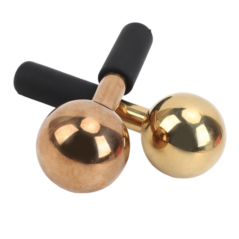 2PCS Ice Globes for Facials Unbreakable Steel Cooling Roller Cryo
