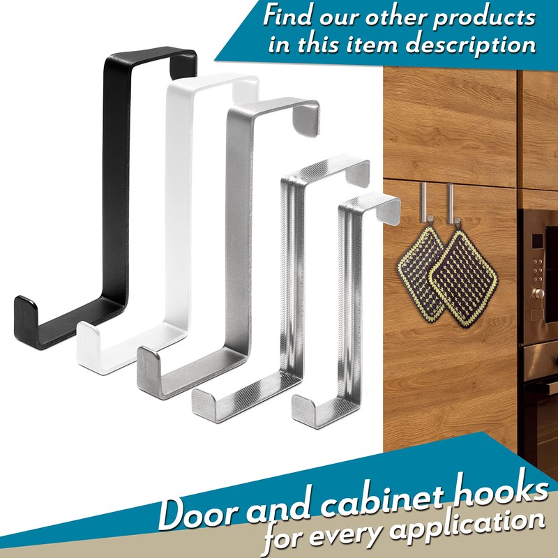 4smile Over The Door Hooks, 3 + 2 Pack -