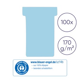 Franken TK218 T-Cards Size 2 Card Holder Module 59 mm Pack of 100 Pale Blue