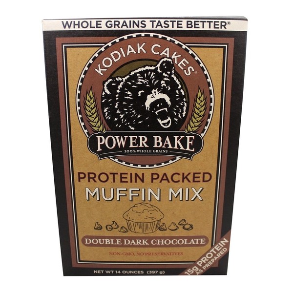 Kodiak Cakes - Protein Packed Power Bake Muffin Mix Double Dark Chocolate - 14 oz.