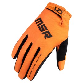 MSR NXT Infiltrate MTB Mountain Bike Dirt Bike Motocross MX BMX Outdoor Sports ATV UTV Powersports Riding Gloves for Men and Women (Small, Orange)
