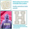 GYGYL 3PCS Chenille Varsity Glitters Letters Patch, Iron on Large
