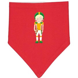 inktastic Rugby, Football, Blond Hair, Cute Boy Baby Bandana Bib Red and White 45fe0