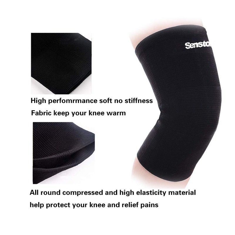Senston Knee Support Compression Elastic Knee Pads 1 Piece for