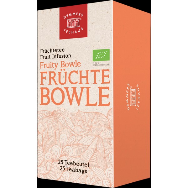 Demmers Teehaus Quick-T Organic Fruit Bowle, 25 teabags