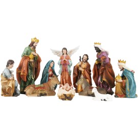 Unbranded Nativity Scene Set 12 Inch 11 Piece Holy Family & Magi Nacimiento |2121SN| New