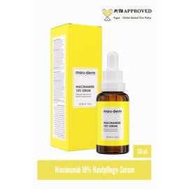 Maruderm Niacinamide 10% + Hyaluronic Acid + Panthenol Serum - Skin Care Serum for Refined Pores, More Moisture & Even Complexion, 30 ml