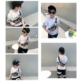 Dzxin Fanny Pack,Kids Bum Bag Bumbag Cartoon Hipsack Belt Bag Waist Bag Fanny Pack Fabric Nylon Money BeltCrossbody Chest Bag for Children Grils Boys Running Hiking Travel Sports (Camouflage)