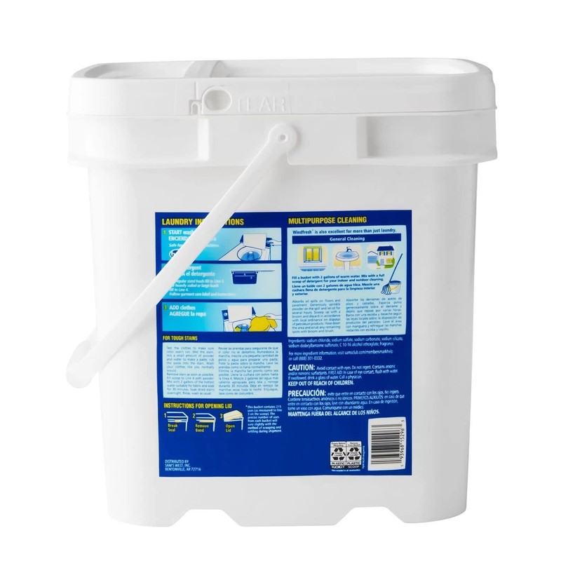 WindFresh Powder Laundry Detergent, Fresh Scent (35 Pounds, 215 Loads)