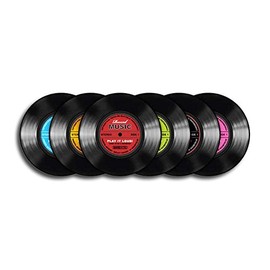Record Music Vinyl Record Coasters Set of 6