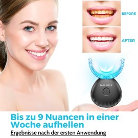 Easy Smile Professional Teeth Whitening Kit – Schnelles und effektives Bleichen, entfernt tiefe Verfärbungen (-, Zahnaufhellungsset)
