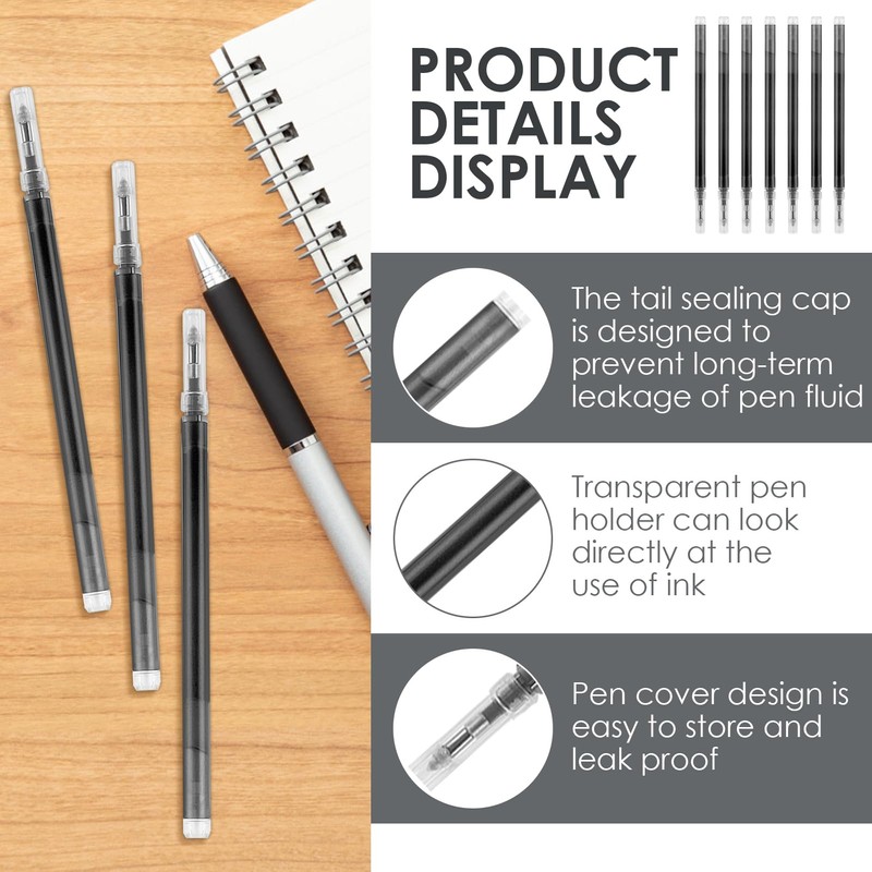 24 Pcs Erasable Pen Refills, Compatible with Pilot Frixion Pens,