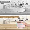 Top-spring 360° Rotating Makeup Organiser, Spinning Makeup Brush Holder with