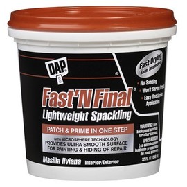 DAP Fast 'N Final Ready to Use White Lightweight Spackling Compound 1 qt.