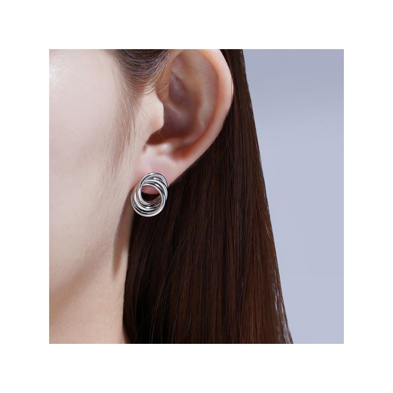 [SUMMER BRIGHT]Round unit earringsOTE123706RWS stone color / [SUMMER BRIGHT]라운드 유닛