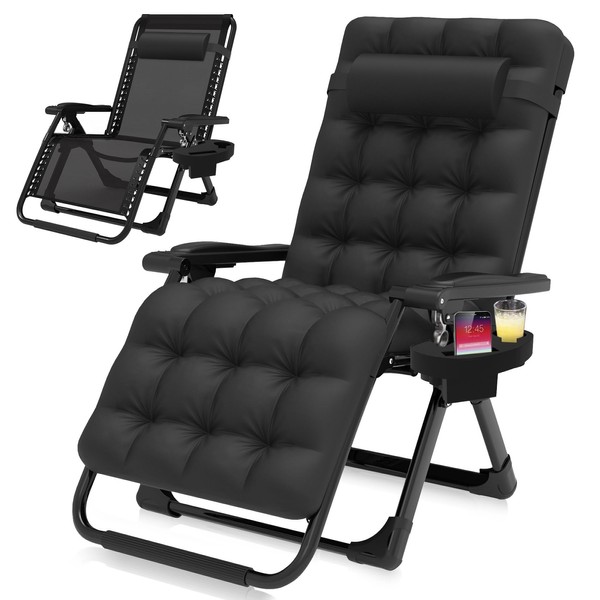 Suteck Suteck Zero Gravity Chair, Reclining Camping Lounge Chair w/Removable