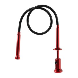 Flexible Claw Grabber Pickup Tool，28.4 in Claw Grabber Tool with LED Light Grabbing Tool Claw Grabber Pickup Tool for Litter Pick Home Sink Drain and Metal Small Items (Red)