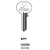 Kaba Ilco 1003M-CO106 Key Blank, Type CO106, 10-Pack, Nickel Plated
