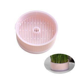 Iilnlaty Hydroponic Cat Grass Planter,at Grass Planter(No Seeds Included),Cat Grass Kit for Indoor Cats,Easy to Grow Cat Grass Growing.(Pink)