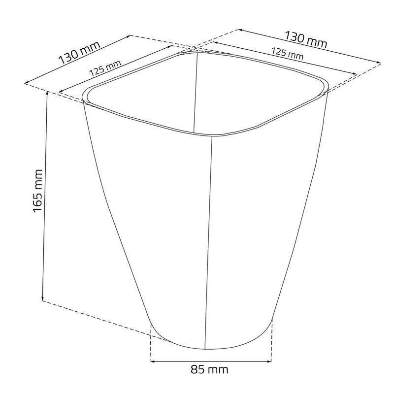 Diamond clear transparent orchid flowerpot Coubi planter made of plastic