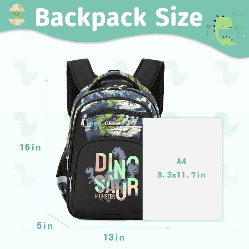 Cusangel Backpack for Boys, Kid Bookbag Boy Elementary School Multi