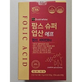 Palms Super Folic Acid F Pregnant Women Liquid Activated Folic Acid B12 (15 Days Supply) 30 Packets (47208814) / 팜스 슈퍼 엽산 에프 임산부 액상 활성형엽산 B12 (15일분) 30포 (47208814)