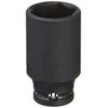 Koken 13301X-21 3/8 (9.5 mm) SQ. Impact Hexagonal Semi-Deep Socket