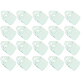 20 x Holdon® Mini Clip White – Clamp Mounting Eyelet for Banner, Tent, Tarpaulin, Molton – BO-Camp/Isabella