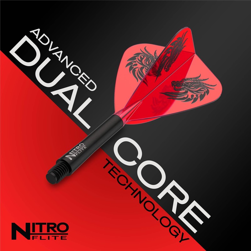 RED DRAGON Darts – Nitro Flite Integrated Flight & Shaft