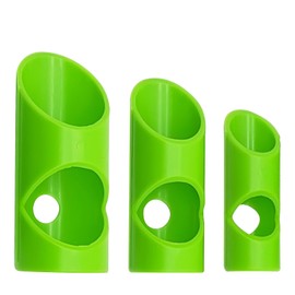 AGLOO Pipe Insulation Cutting Guide - Foam & Rubber Pipe Cutter Tool for Insulated Foam Pipe Lagging Installation - 3 Sizes for Home Industrial Use (Green, 53/46/41mm)