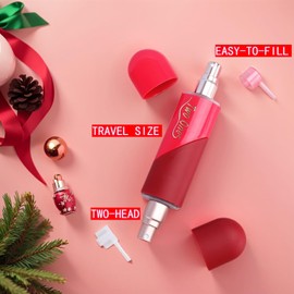 TOSERSPBE Perfume Travel Refillable Small Spray Bottles Two Heads Mini Spray Bottle Travel Size Toiletries for Traveling Outgoing Daily Use Christmas Gift