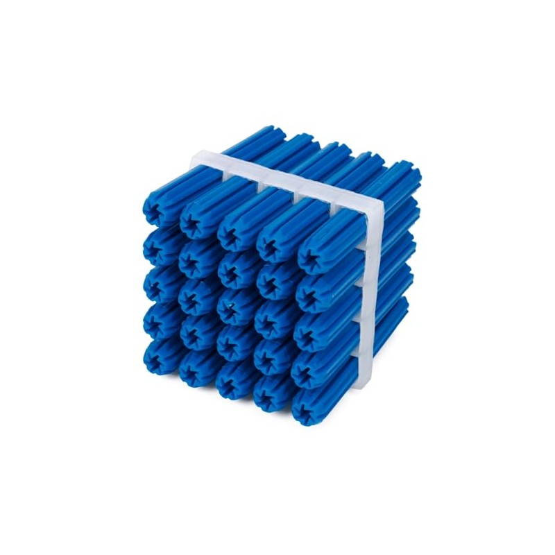 Ramset Wall Plug, Blue, 8 mm x 50 mm (Pack