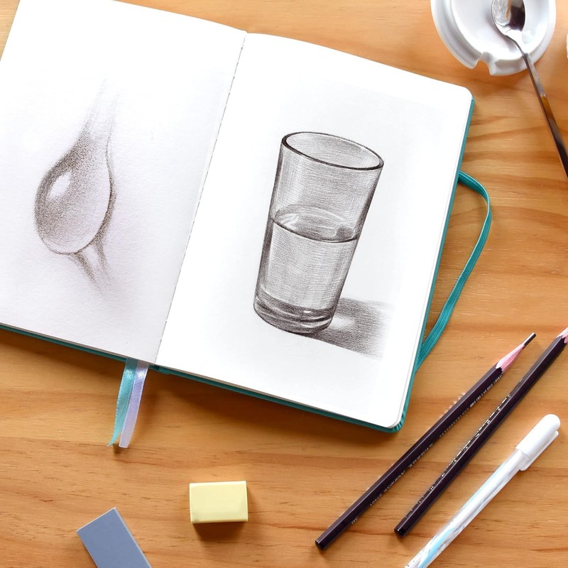 STATIONERY ISLAND A5 Unlined Notebook,Plain Notebook Hardcover with 120gsm Premium