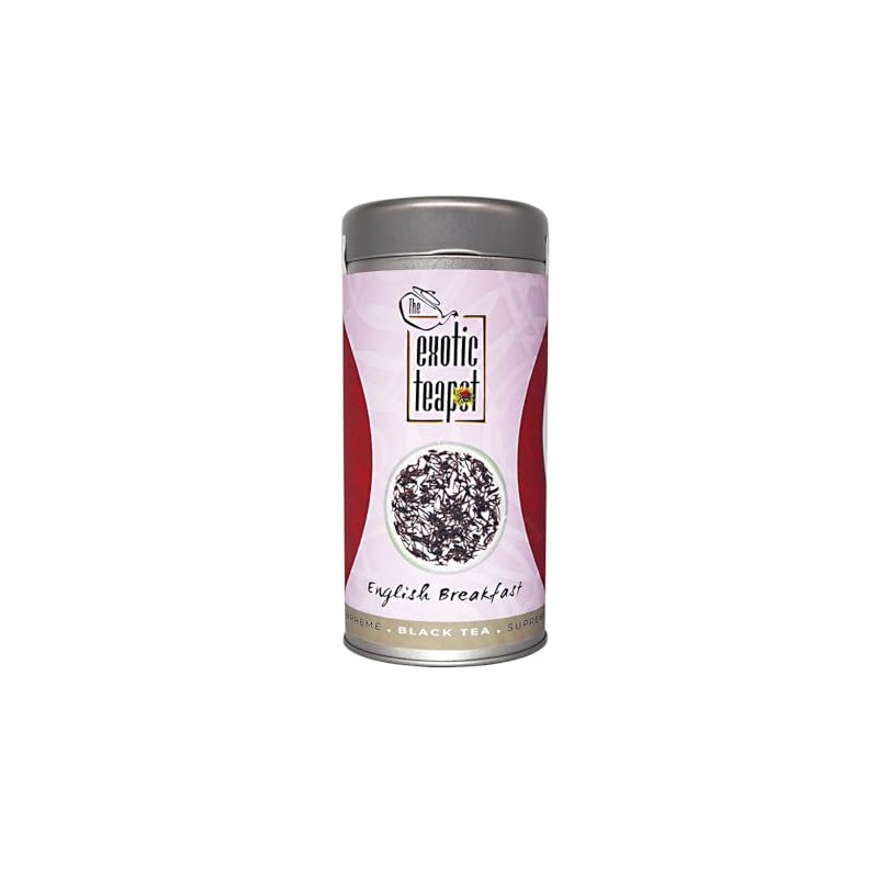 The Exotic Teapot – Supreme English Breakfast Tea, 125g Tin,