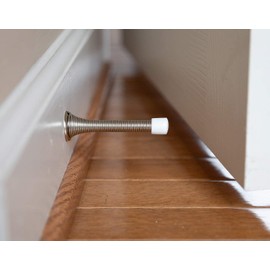 Set of 50 Spring Door Stops with Hardware - Ready to Install - Measures 3" Long - Rubber Bumper - Protects Your Doors and Walls from Damage - Prevents Holes in Drywall (50)